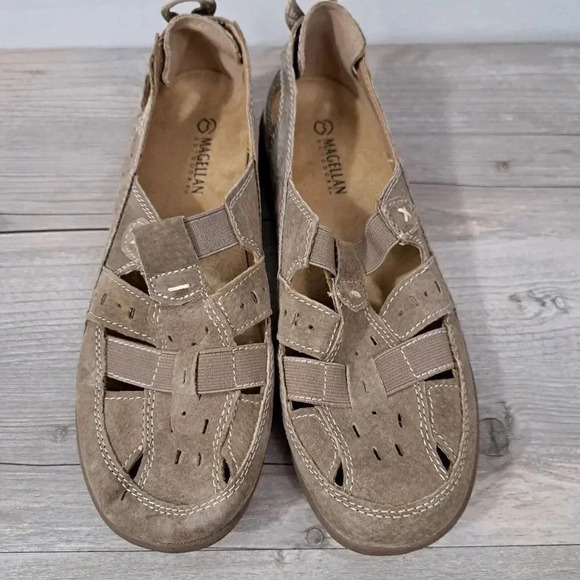 Magellan Outdoors Womens Putian Sandal Size 7M Tan Leather - Picture 2 of 9